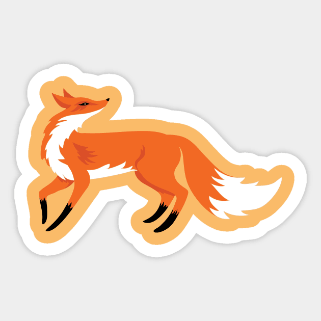 Curious Fox Sticker by SWON Design